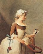 Young Girl with a Shuttlecock, jean-Baptiste-Simeon Chardin